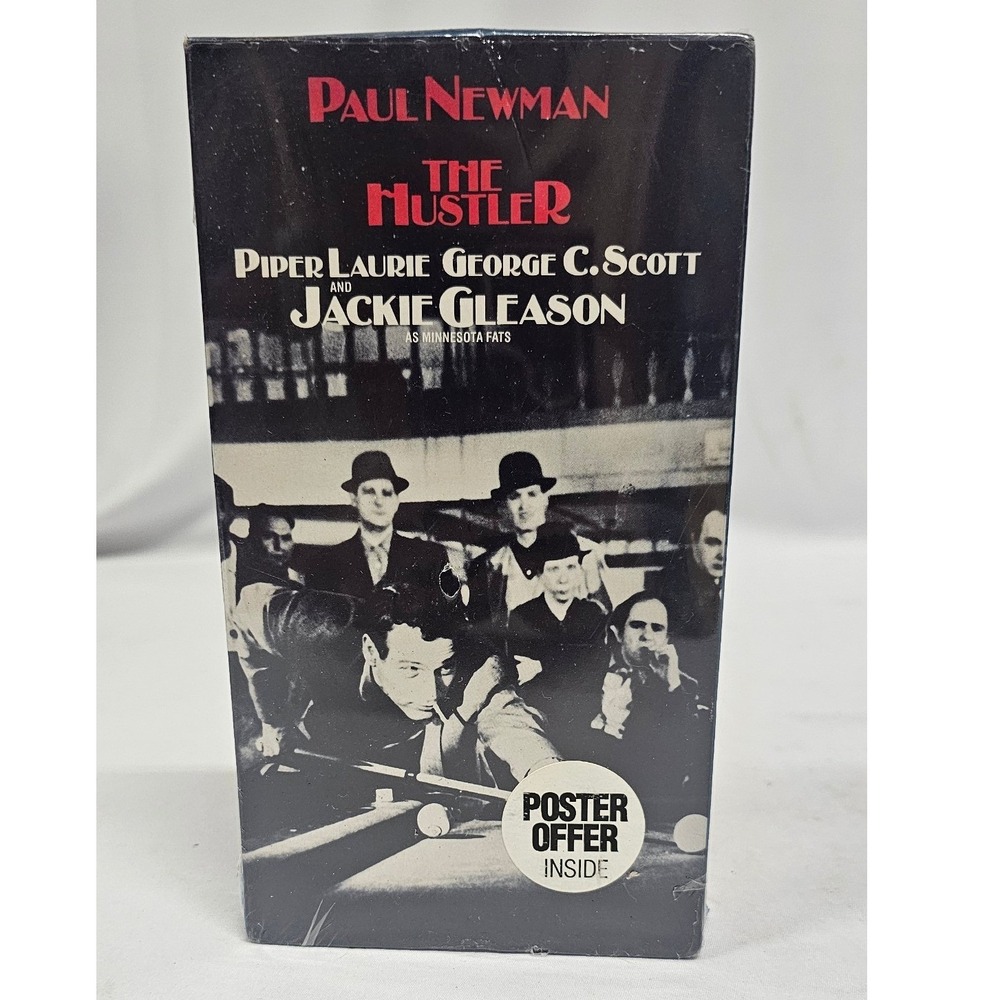 The Hustler VHS Paul Newman Jackie Gleason CBS FOX Video 1006 Factory Sealed NEW